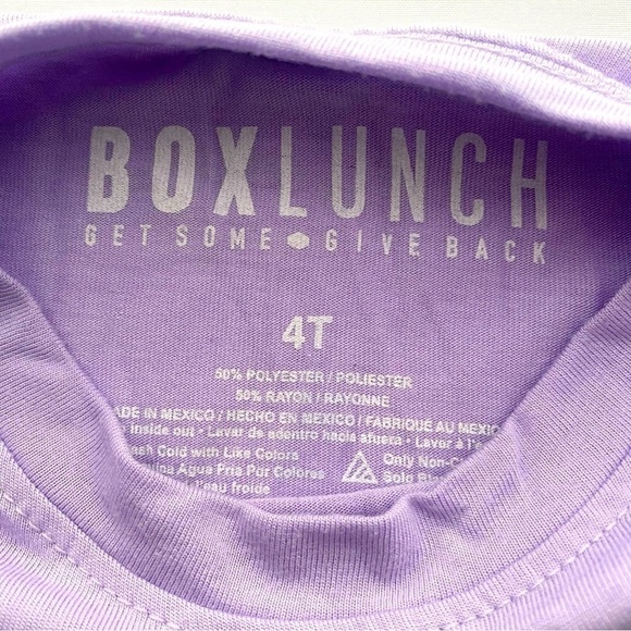 BOXLUNCH “Life’s Too Short Eat More Pizza” Pocket Shirt Size 4T - Picture 3 of 4